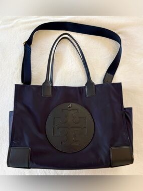 Tory Burch Ella Navy Diaper Bag